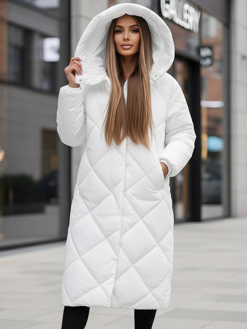 Dámská Bunda Bílá OZONEE JS/5M3173/281Z