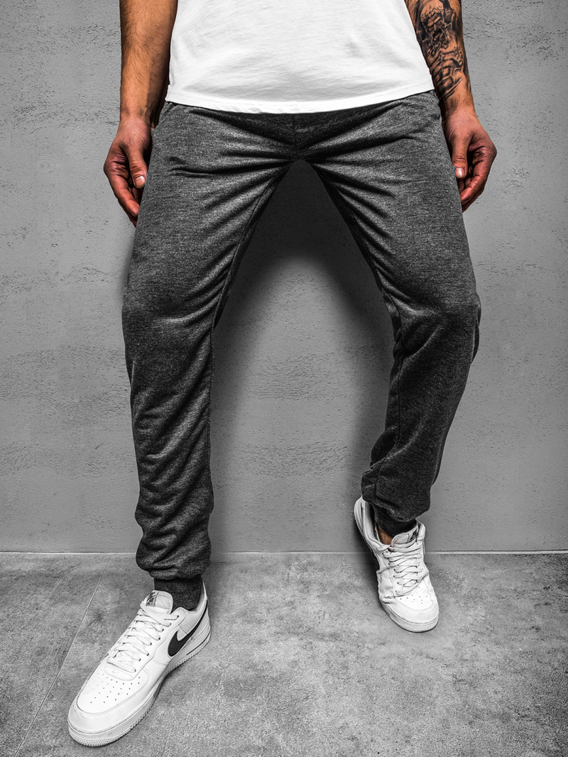 Pánské Tepláky Tmavě-Šedé JS/XW003SZ