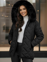 Dámská Bunda Černá OZONEE JS/16M9296/392Z