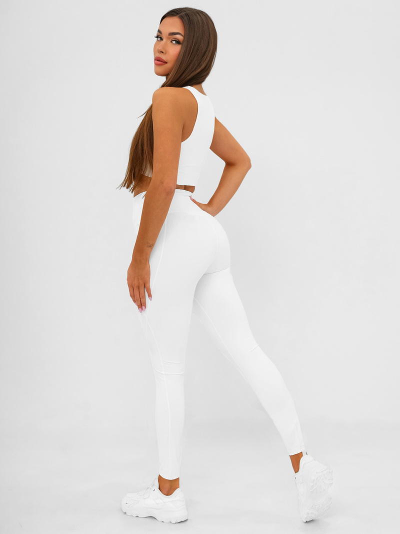 Dámské Legíny Bílé OZONEE JS/17K585/1