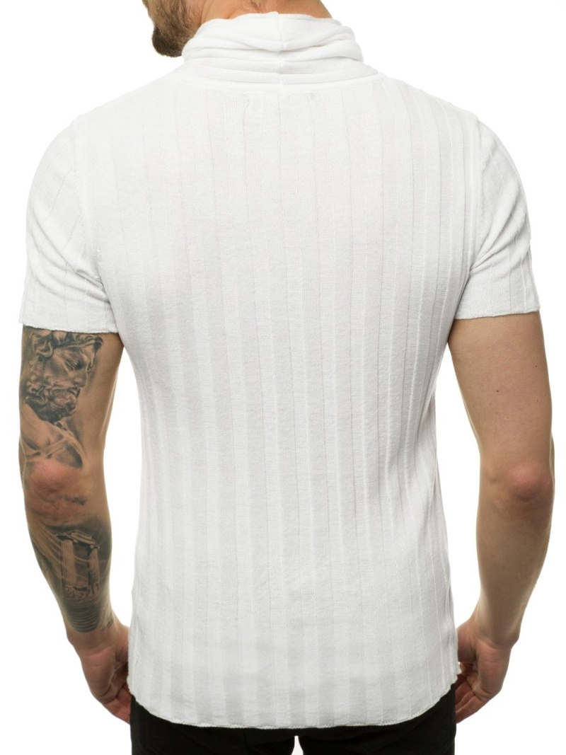 Pánský Svetr Bílý OZONEE L/2294