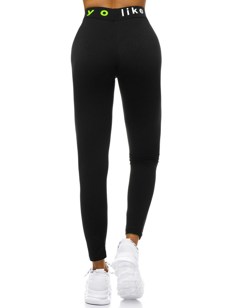 Dámské legíny Černo-Zelené OZONEE O/82353