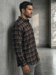 Pánská Košile Námořnická Modřá OZONEE V/V177Z