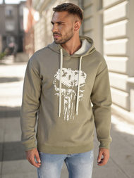 Pánská Mikina Khaki OZONEE JS/65B3907/29