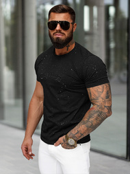 Pánské Tričko Černé OZONEE O/QQ1386