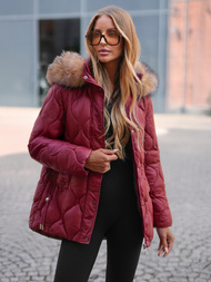 Dámská Bunda Vínová OZONEE JS/5M3226/1