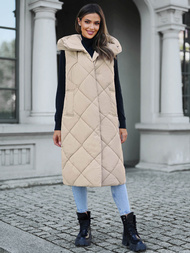 Dámská vesta béžová OZONEE JS/5M3165/62Z