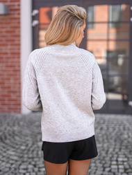 Dámský svetr šedá OZONEE JS/53B5201/2