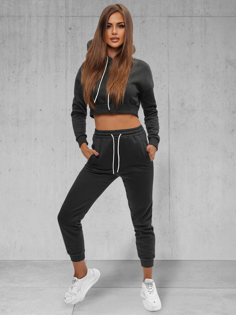 Dámská dvoudílná tepláková souprava Černá OZONEE JS/8C67/3Z