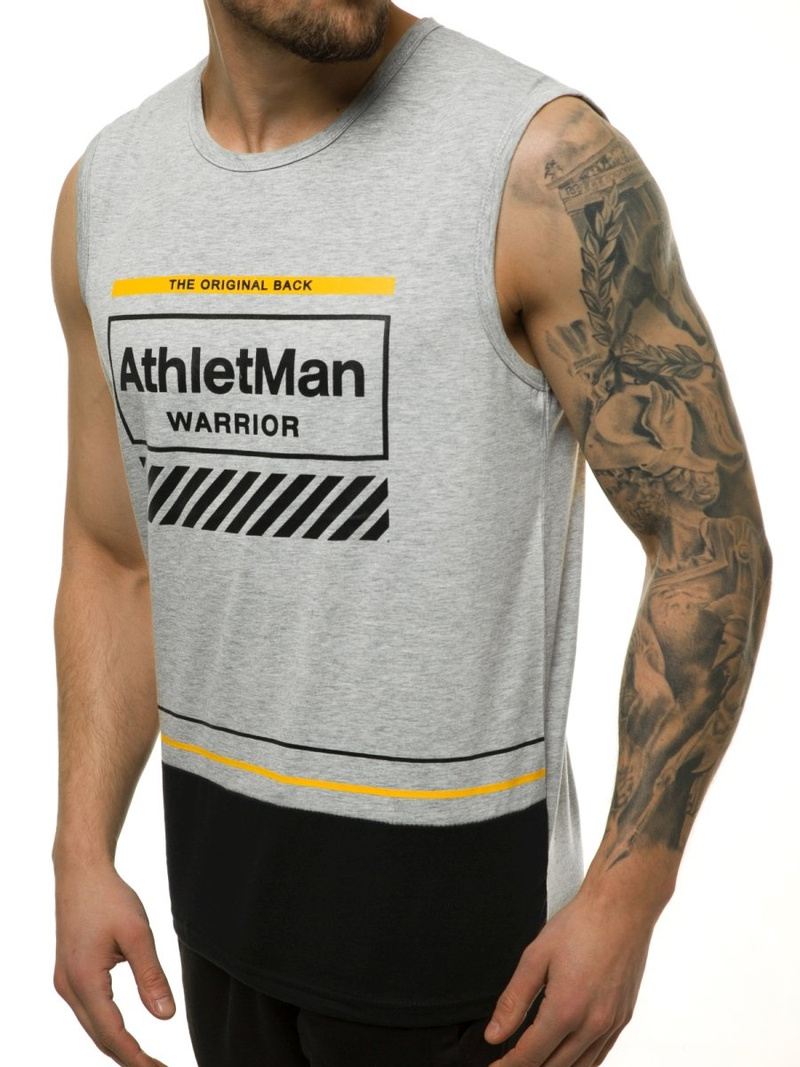 Pánské Tílko Šedé OZONEE JS/SS11079