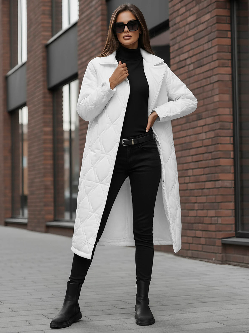 Dámská Bunda Bílá OZONEE JS/5M3177/281Z