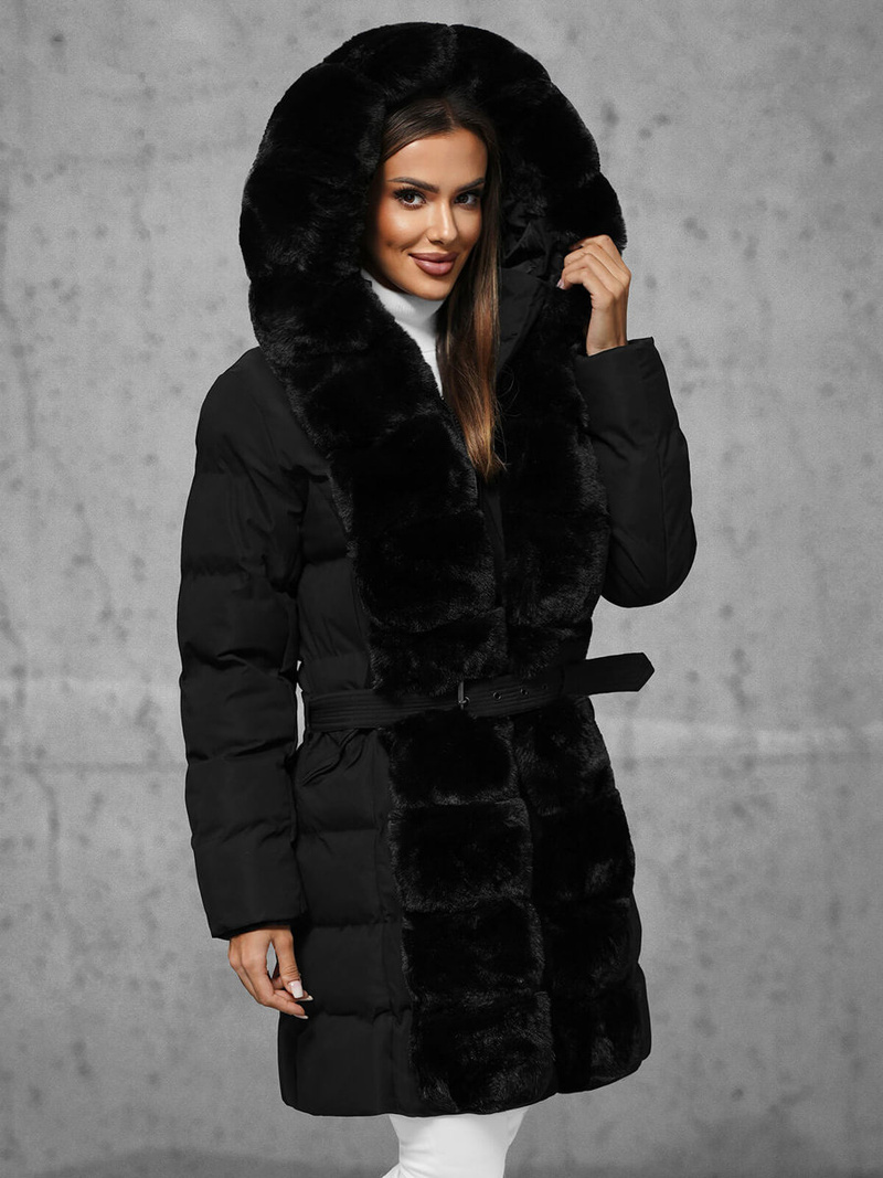 Dámská Bunda Černá OZONEE JS/5M3158/392