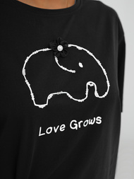 Dámské Tričko Černé OZONEE JS/RJ77247