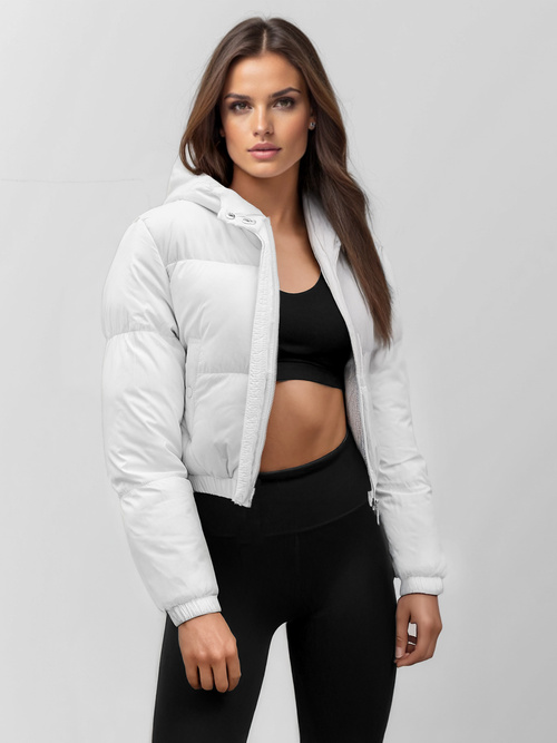 Dámská Bunda Bílá OZONEE JS/5M3260/281Z