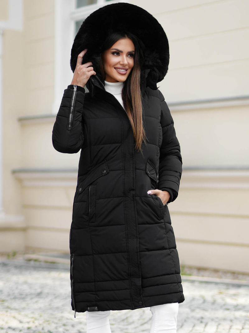 Dámská Bunda Černá OZONEE O/W377Z