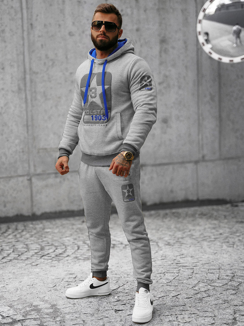 Pánská Tepláková Souprava Šedá OZONEE JS/8C59/2