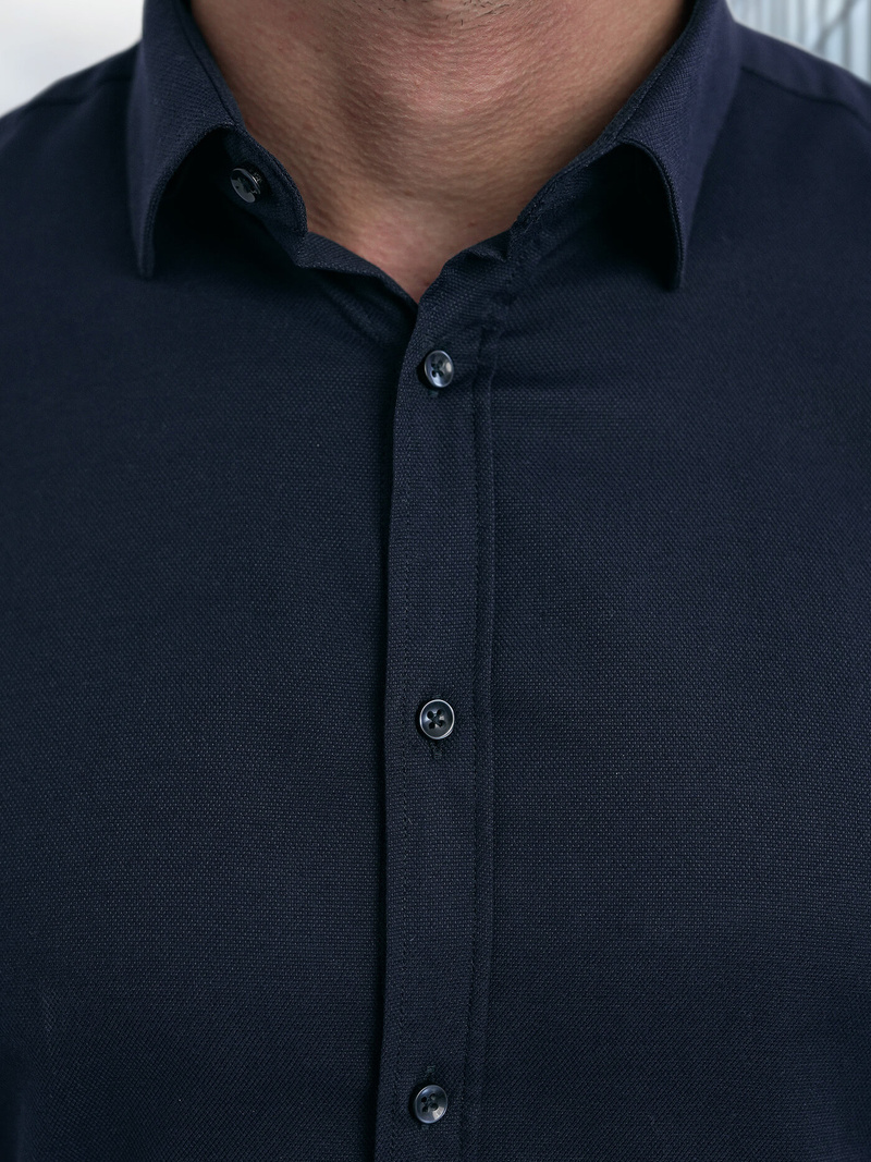 Pánská Košile Námořnická Modřá OZONEE V/V188Z