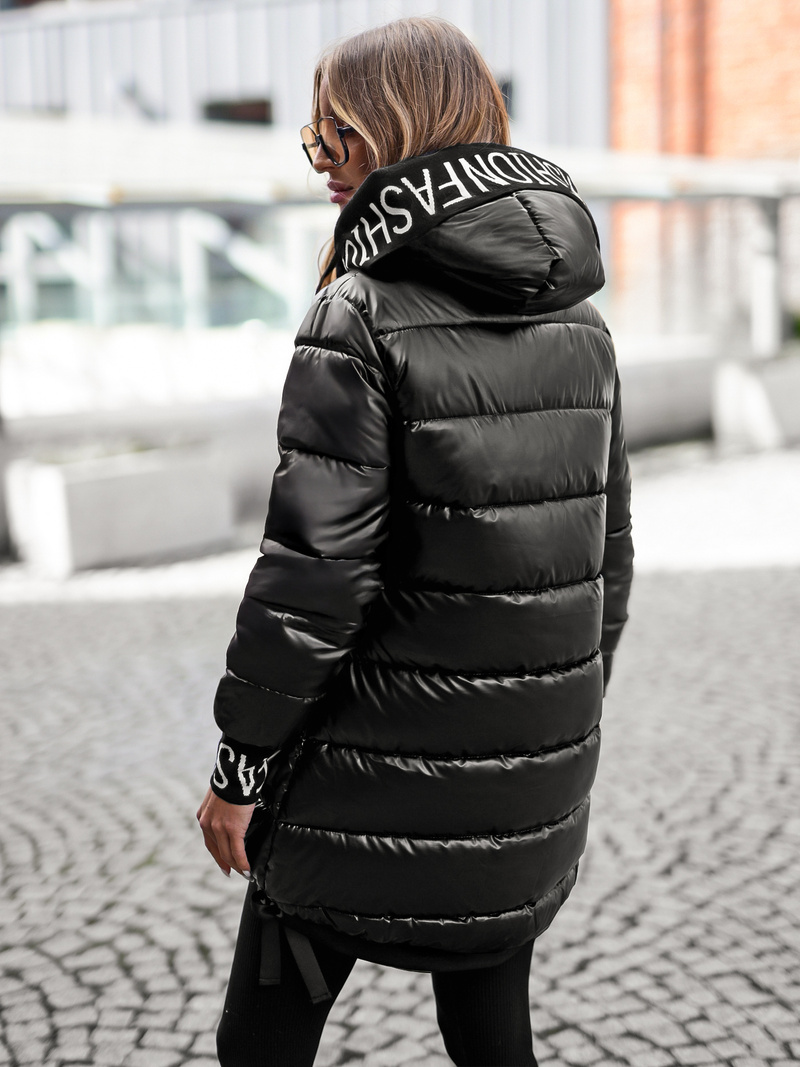 Dámská Bunda Černá OZONEE JS/5M3188/392Z