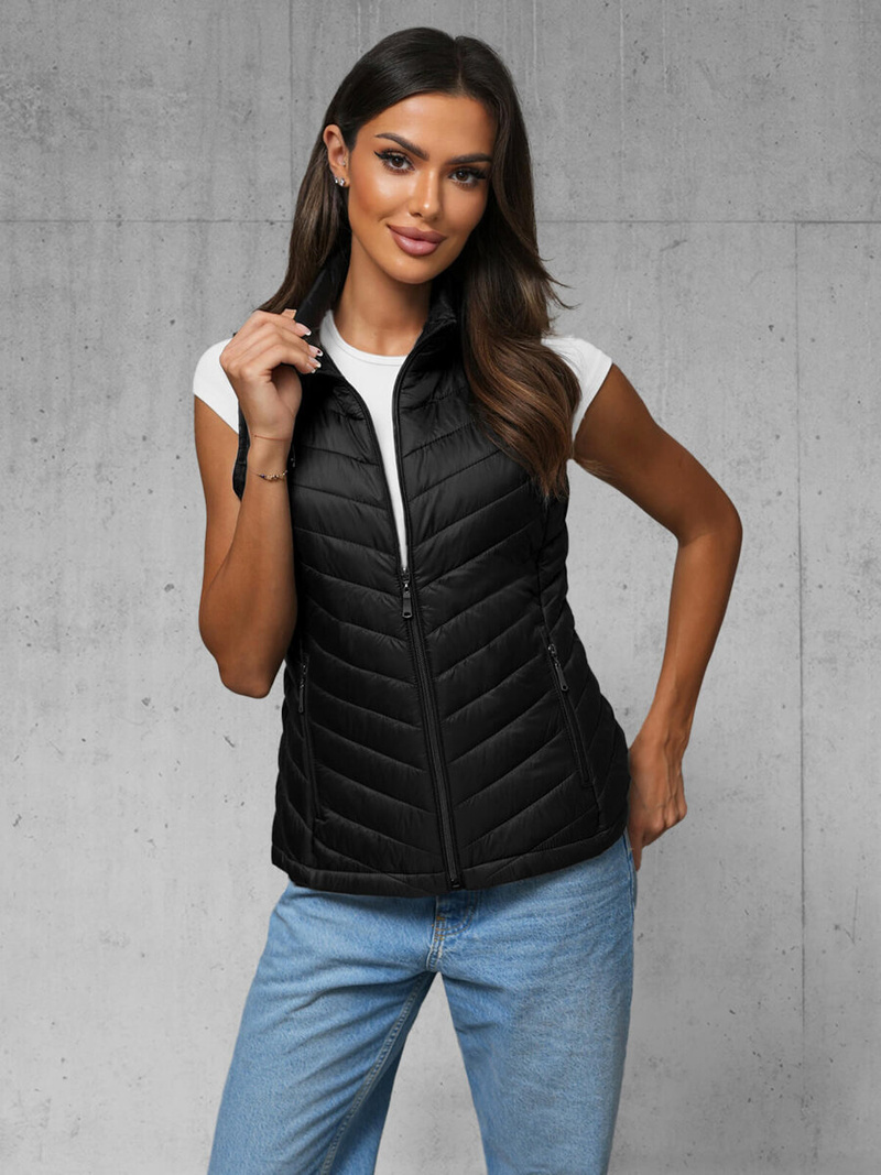 Dámská vesta černá OZONEE JS/16M9063/392