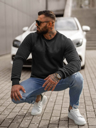 Pánská Mikina Černá OZONEE JS/8B1360/3