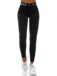 Dámské legíny černo-růžové OZONEE O/82353