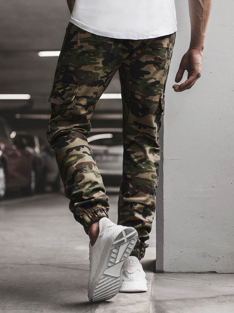 Pánské Kalhoty Jogger Zelené OZONEE A/404