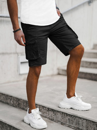 Pánské Chino Kraťasy Černé OZONEE T/XX160086/1