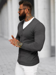 Pánský Svetr Grafitové OZONEE NB/MM6006/3Z