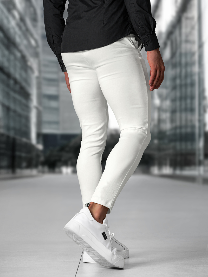 Pánské Chino Kalhoty Ecru OZONEE O/P4049Z