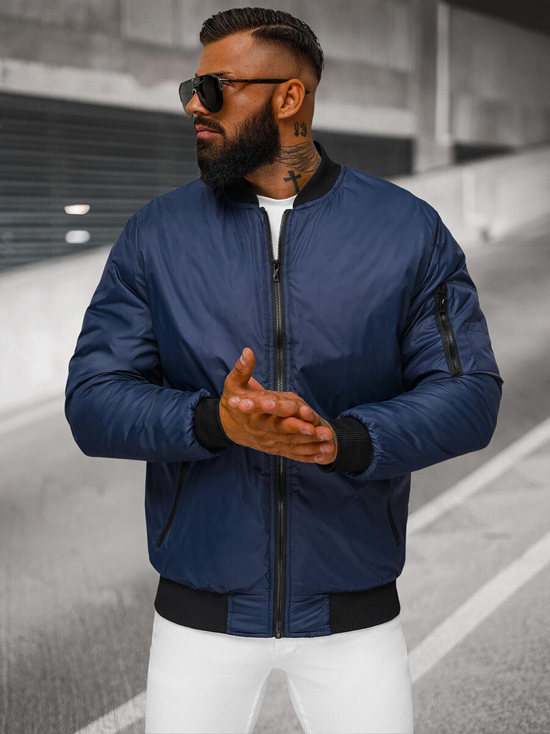 Pánská Bunda Námořnická Modřá OZONEE JS/AK95Z