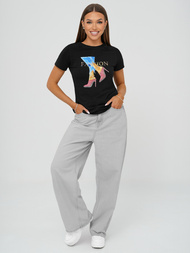 Dámské Tričko Černé OZONEE JS/96T690/3