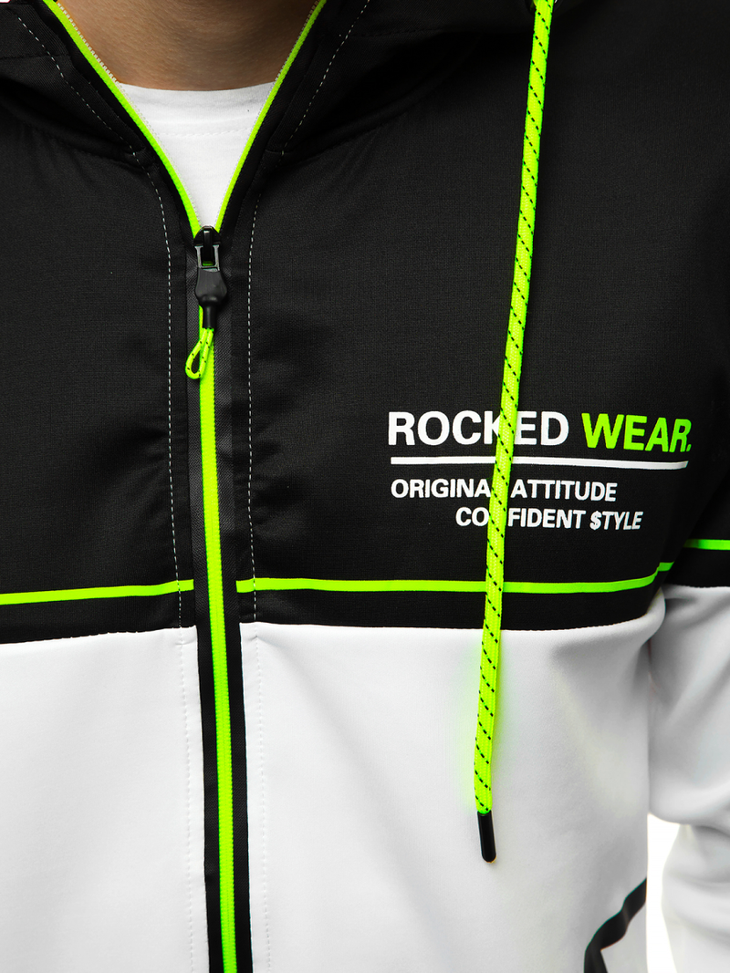 Pánská Mikina Bílá OZONEE JS/DD20122