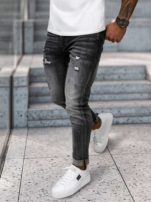 Pánské Džíny Černé OZONEE NB/MP0169G