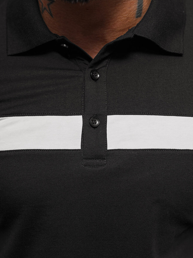 Pánské Polo Tričko Černé OZONEE NB/MT3108