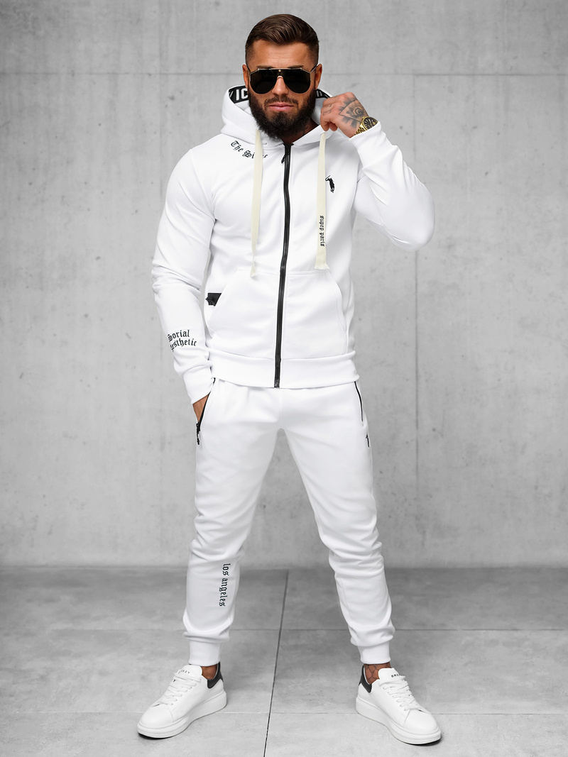 Pánská Tepláková Souprava Bílé OZONEE O/LN11675