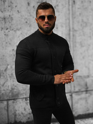 Pánský Svetr Černý OZONEE NB/MM6011/4