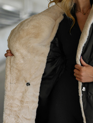 Dámská Bunda Černo-Bílé OZONEE JS/16M9168/392B