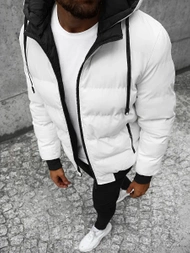 Pánská Oboustranná Bunda Bílá OZONEE JS/M761/281