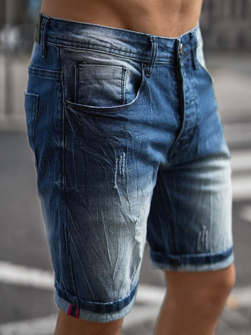 Pánské Džínové Kraťasy Modré OZONEE NB/MP0044BZ