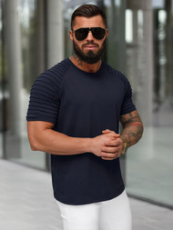 Pánské Tričko Tmavě Modré OZONEE JS/8T88/25Z