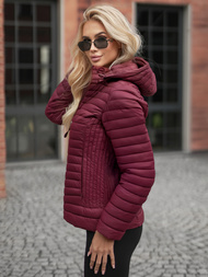 Dámská Bunda Vínová OZONEE JS/11Z8228Z