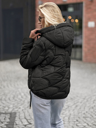 Dámská Bunda Černá OZONEE JS/5M3336/392Z