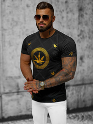 Pánské Tričko Černé OZONEE O/T130/3Z