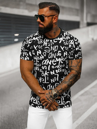 Pánské Tričko Černé OZONEE O/T1268/3