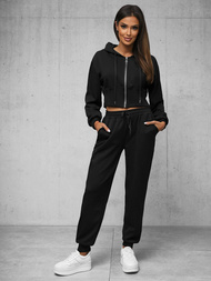 Dámská dvoudílná tepláková souprava černá OZONEE O/XYS3225