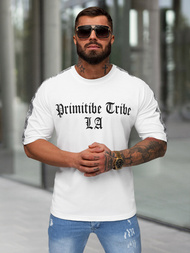 Pánské Tričko Bílý OZONEE JS/8B1380/1