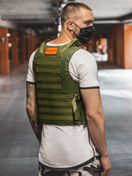 Pánská Vesta Khaki OZONEE PE/4003