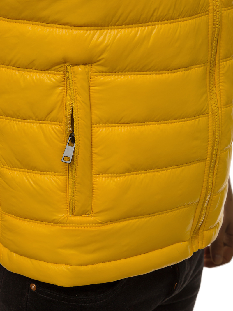 Pánská Vesta Žlutá OZONEE N/6105Z