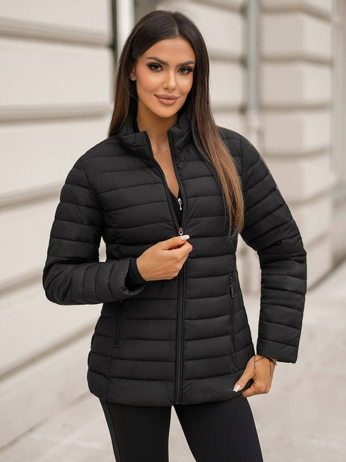 Dámská Bunda Černá OZONEE JS/16M9109/392Z