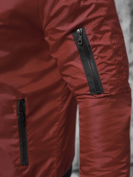 Pánská Bunda Vínová OZONEE JS/AK95Z